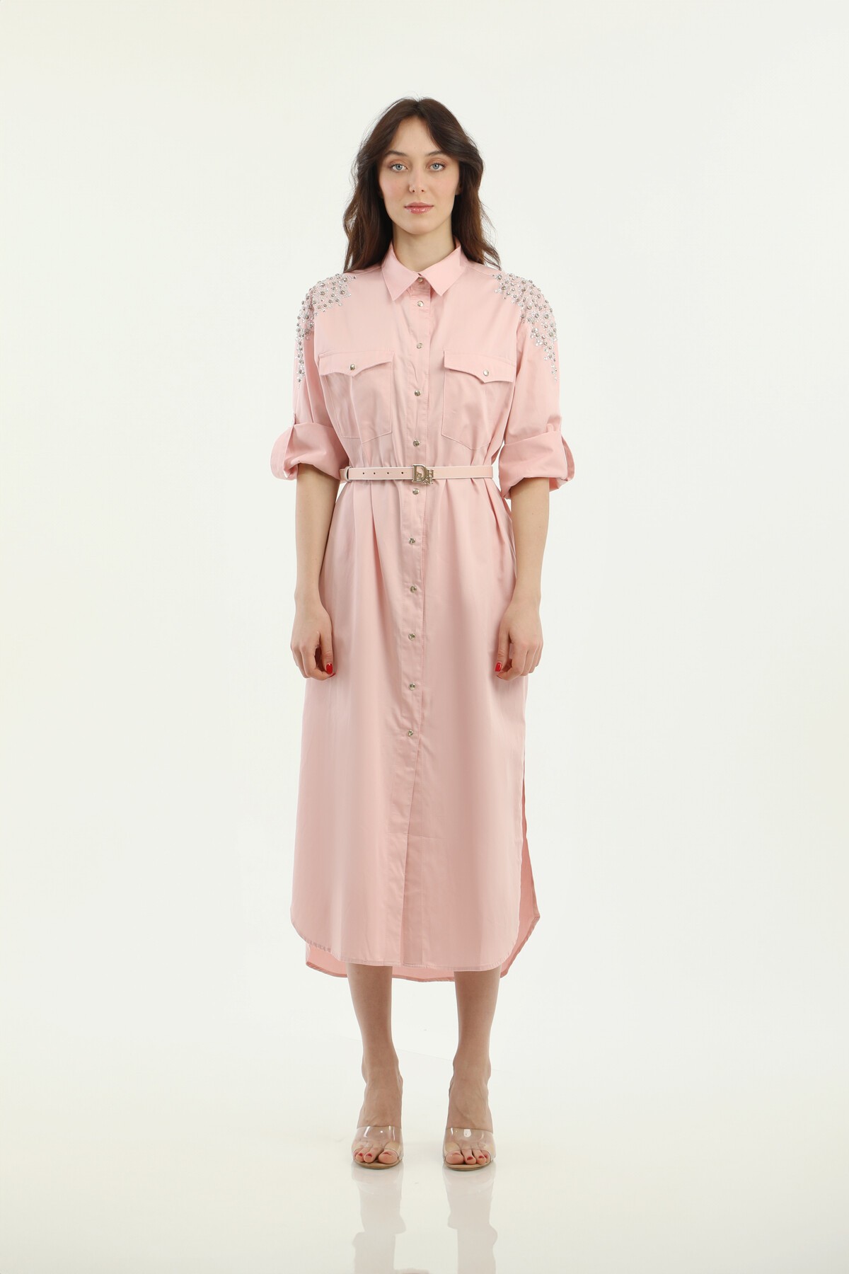 ELBİSE UZUN POPLİN